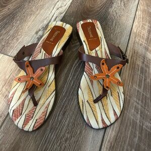 Italian sandals. Eclectic vibe.